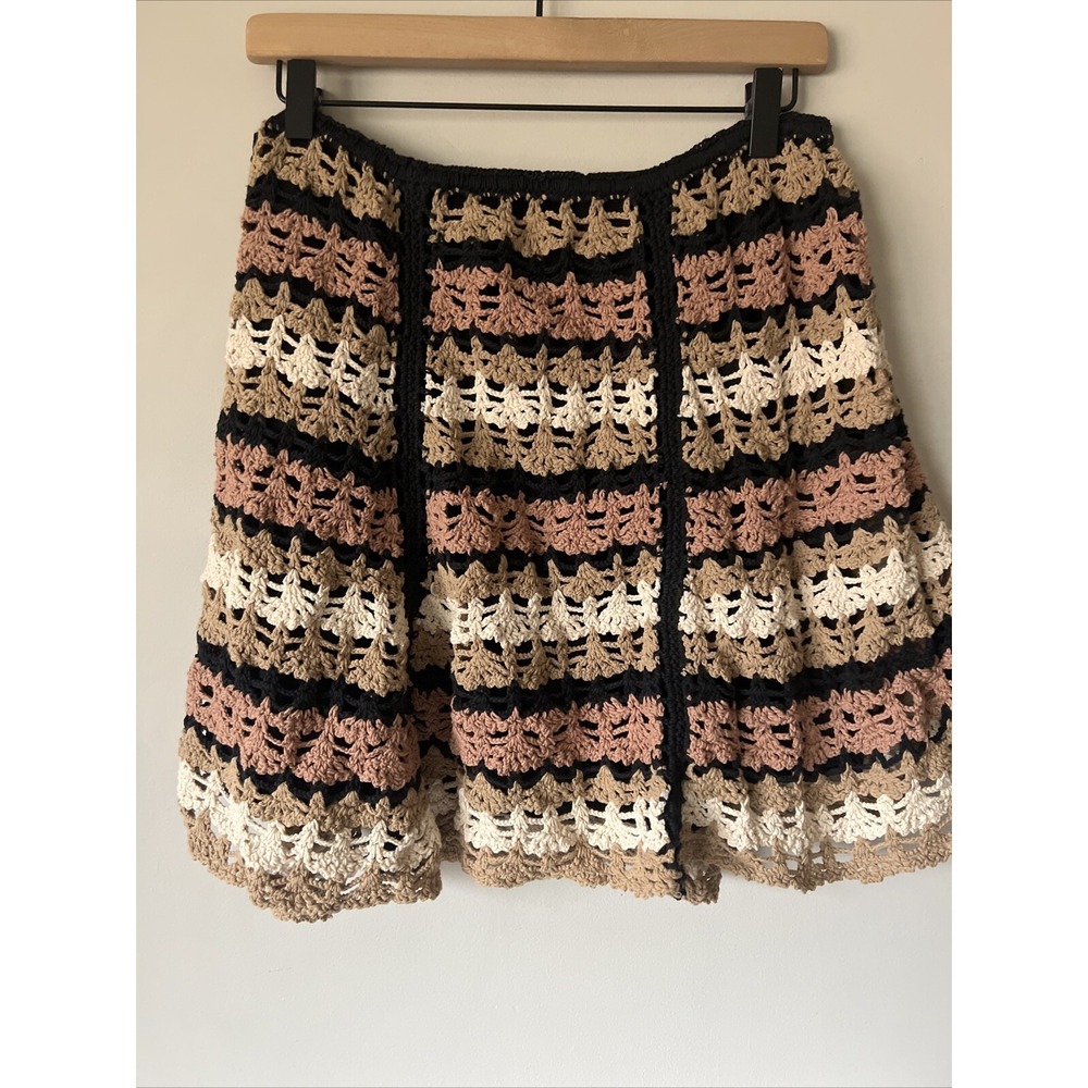FLOOK the Label Sasha Crochet Mini Skirt Size Medium M Boho Vacation